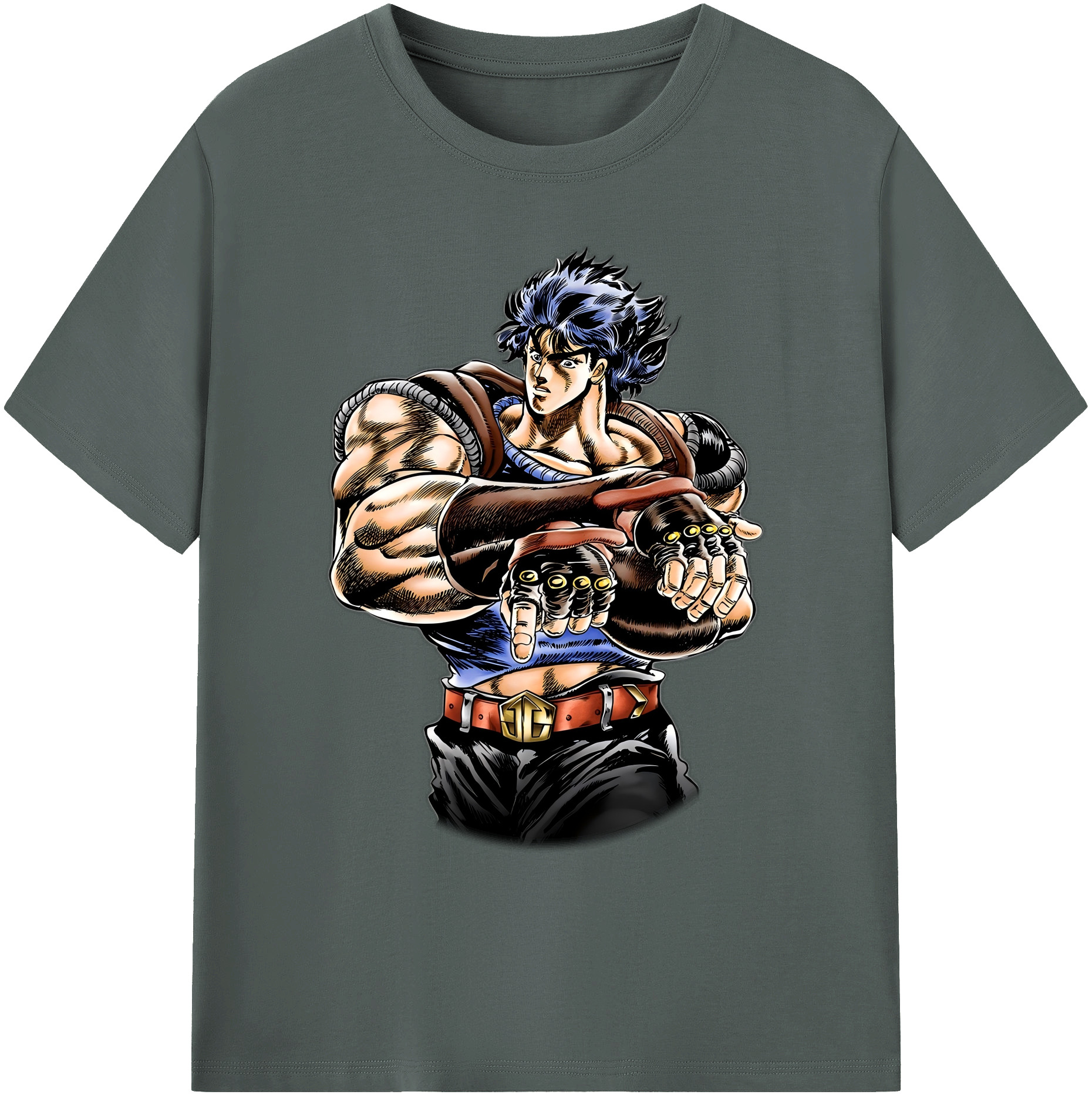 （画像用） ジョジョの奇妙な冒険 /ジョナサン?ジョースター JoJo's Bizarre Adventure Jonathan Joestar 綿100％ メンズ半袖Tシャツ｜肌触りやわらか＆通気性